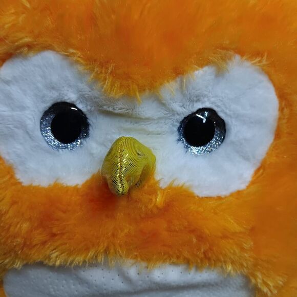 Hug Me Light Up Stuffed Animal Plush Soft Orange Owl 14" Tall Ages 3+ Tested - Picture 9 of 10